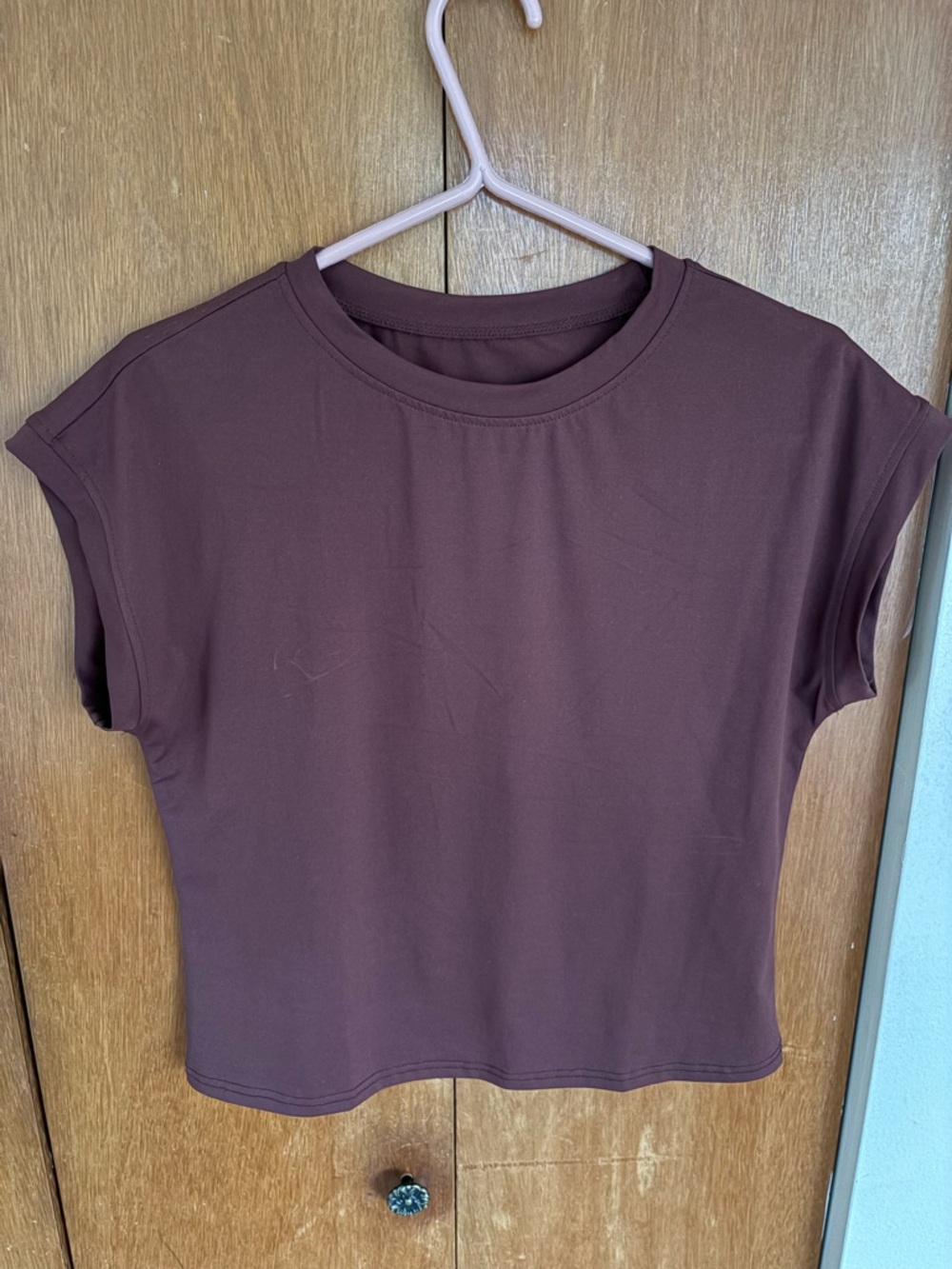 SHEIN brown boxy T shirt Medium